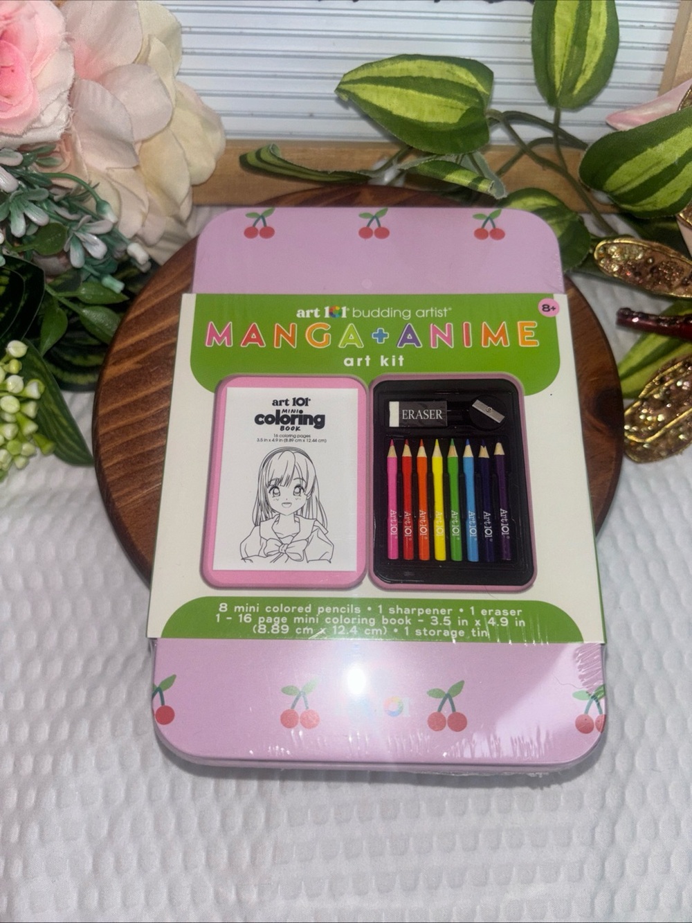 NEW Art 101 Travel Coloring Kit Mini In Storage Tin Manga Anime Art Coloring